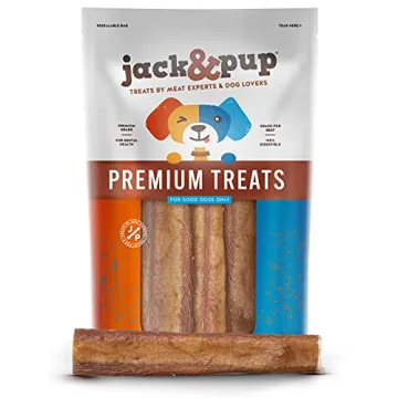Jack & Pup Jumbo Bully Sticks for Aggressive Chewers