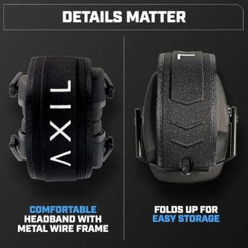 Axil TrackR Passive Tactical Headmuffs Hearing Protection