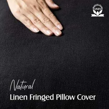 Foindtower Decorative Linen Fringe Throw Pillow Covers Cozy Boho Farmhouse Cushion Cover with Tassel...