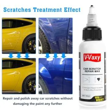 V-Vaxy Car Scratch Repair Wax,Car Buff Out Scratch, Car Paint Scratch Repair, Intelligent Repair Scratcher, Scratch Repair, Multi-Effect Protection(2PCS*50ml+2*Sponges)