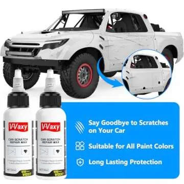 V-Vaxy Car Scratch Repair Wax,Car Buff Out Scratch, Car Paint Scratch Repair, Intelligent Repair Scratcher, Scratch Repair, Multi-Effect Protection(2PCS*50ml+2*Sponges)
