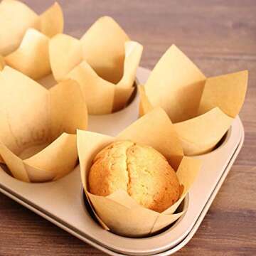 STARUBY Tulip Cupcake Liners for Perfect Presentation