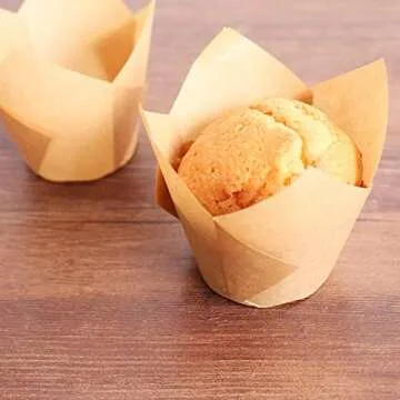 STARUBY Tulip Cupcake Liners for Perfect Presentation