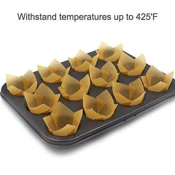 STARUBY Tulip Cupcake Liners for Perfect Presentation