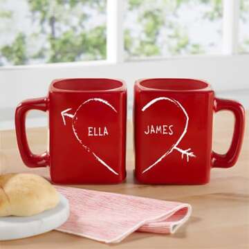 Let's Make Memories Personalized Mug Set - For Valentines Day - For Couples - For Anniversary - For ...