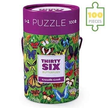 Crocodile Creek 36 Butterflies Educational Jigsaw Puzzle