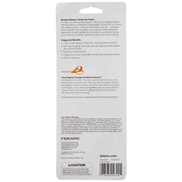 Fiskars 97047397J Beginner Sewing Scissors for Kids, 7-Inches