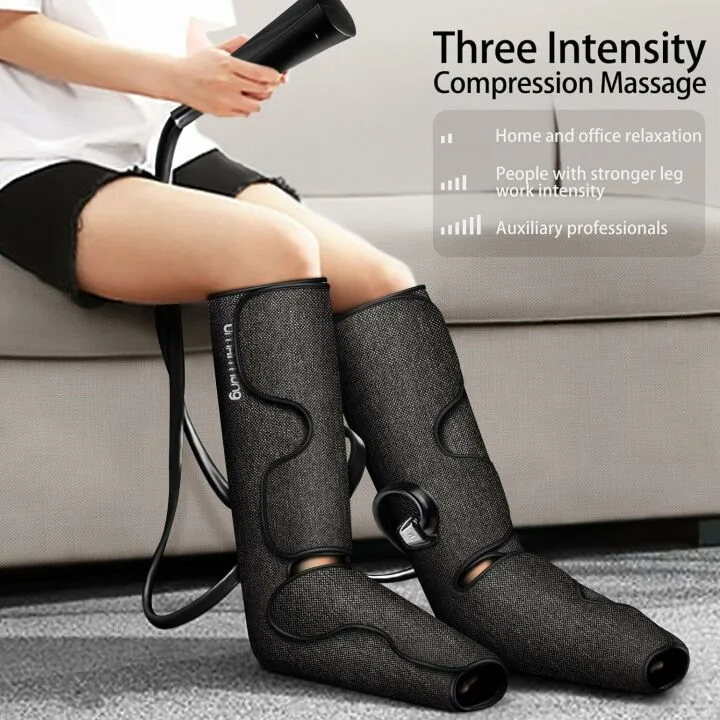 Compression Leg Massager with Heat for Pain Relief