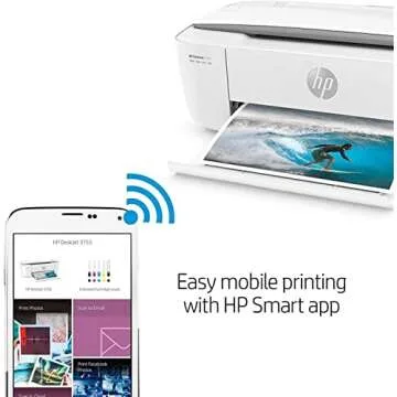 Compact HP DeskJet 3755 Wireless All-in-One Printer