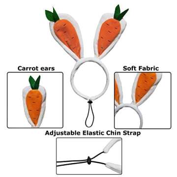 RYPET Bunny Ears Easter Costumes for Pets