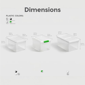 IRIS USA File Box Organizer for Letter Legal Sizes - 4 Pack