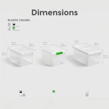 IRIS USA File Box Organizer for Letter Legal Sizes - 4 Pack