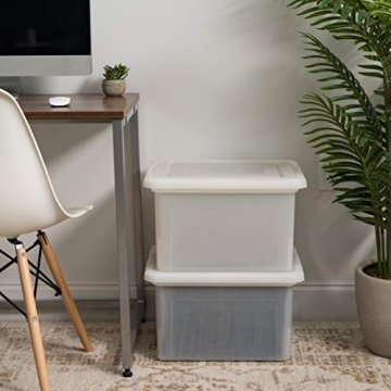 IRIS USA File Box Organizer for Letter Legal Sizes - 4 Pack