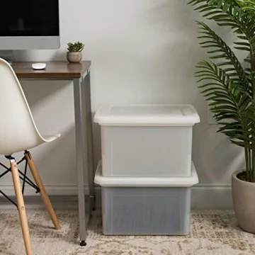 IRIS USA File Box Organizer for Letter Legal Sizes - 4 Pack