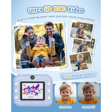 Kids Instant Print Camera with Videos and Filters for Fun