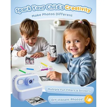 Kids Instant Print Camera with Videos and Filters for Fun