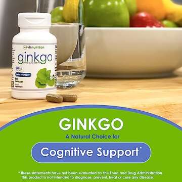 VH Nutrition Ginkgo BILOBA Capsules for Memory & Focus