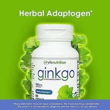 VH Nutrition Ginkgo BILOBA Capsules for Memory & Focus
