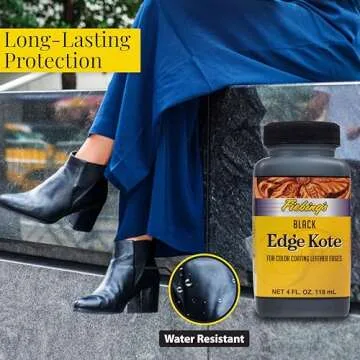 Fiebing's Edge Kote Leather Edge Paint - 4oz Black