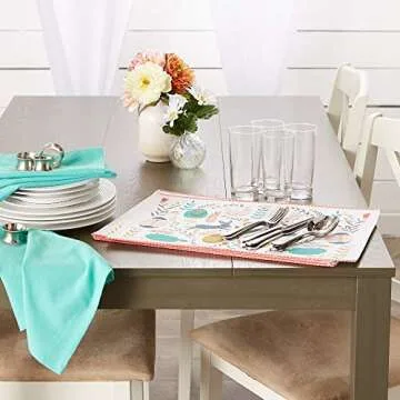 DII Easter Folk Collection Placemat Set for Festive Dining