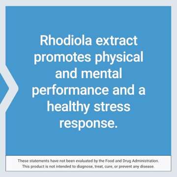 Life Extension Rhodiola Extract, Rhodiola rosea Supplement, standardized Extract, Promotes Physical and Mental Performance, Gluten-Free, Non-GMO, Vegetarian, 250 mg, 60 Capsules