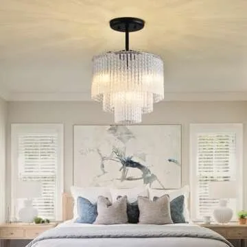 Blinghy 12 inch Crystal Chandelier for Modern Homes