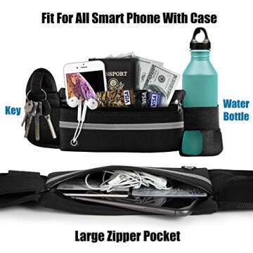 Running Belt [Waist] [Pack]s,[Workout] Fanny [Pack],Ultra Light Bounce Free [Waist] Pouch Fitness Be...