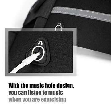 Running Belt [Waist] [Pack]s,[Workout] Fanny [Pack],Ultra Light Bounce Free [Waist] Pouch Fitness Belt Sport for Women Men,Adjustable Waistband Bag for All Kinds of Phone (Black)