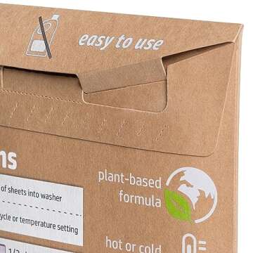 Homevative Laundry Detergent Sheets, 30 Sheets, Up to 60 Loads, Easy Dissolve, Fresh & Clean, Eco package, HE Compatible, Septic friendly, Great for travel, college, laundromat and at home