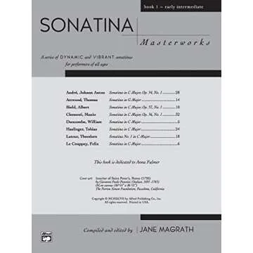 Sonatina Masterworks Book 1 for Early Intermediate Musicians