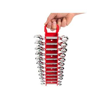 TEKTON Stubby Combination Wrench Set, 12-Piece (8-19 mm) - Holder | WRN01170