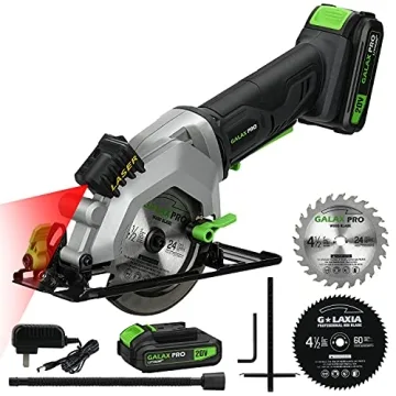 GALAX PRO Mini Circular Saw with Laser Guide and Dual Blades