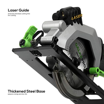 GALAX PRO Mini Circular Saw with Laser Guide and Dual Blades