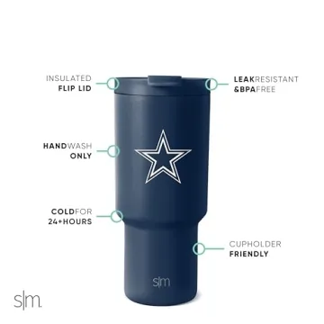 Dallas Cowboys Stainless Steel Tumbler Leakproof Insulated