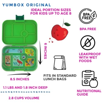Yumbox Original Leakproof Bento Lunch Box for Kids