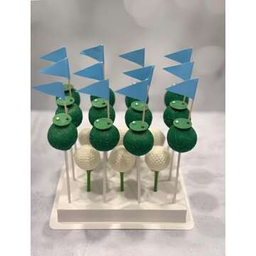 Hzzycaxli 8pcs Portable Cake Pop Holder Boxes,Cake Pop Boxes Packaging, Cake Pop Display Stand with Clear Window,white Cakesicle boxes