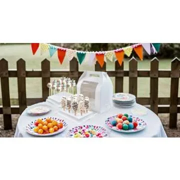 Hzzycaxli 8pcs Portable Cake Pop Holder Boxes,Cake Pop Boxes Packaging, Cake Pop Display Stand with Clear Window,white Cakesicle boxes