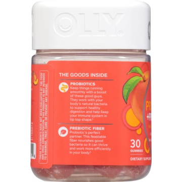 OLLY Probiotic + Prebiotic Gummies for Digestive Health