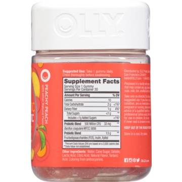 OLLY Probiotic + Prebiotic Gummies for Digestive Health