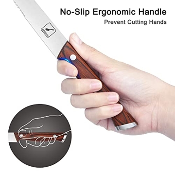 Premium Imarku Steak Knives Set - Japanese HC Steel & Ergonomic Handle