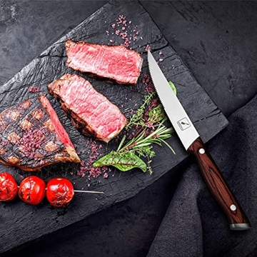 Premium Imarku Steak Knives Set - Japanese HC Steel & Ergonomic Handle
