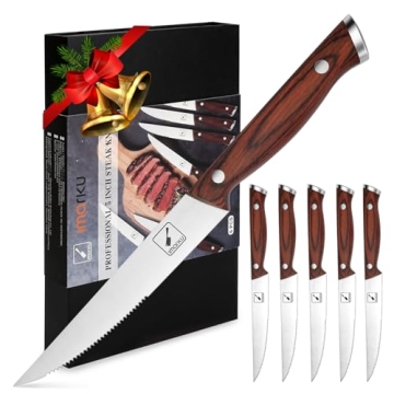 Premium Imarku Steak Knives Set - Japanese HC Steel & Ergonomic Handle