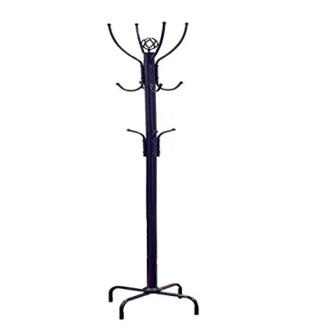 Frenchi Home Furnishing CR002 Coat Rack – 12 Hooks, Black, Stylish and Sturdy Design