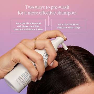 Briogeo Scalp Revival Charcoal + Tea Tree Buildup Detox Spray, Dry Scalp Pre-Wash Treatment for Dry Scalp & Itchy Scalp, Build Up, Detox Spray, Unclog Hair Follicles, Vegan, Cruelty-Free, 4 fl oz