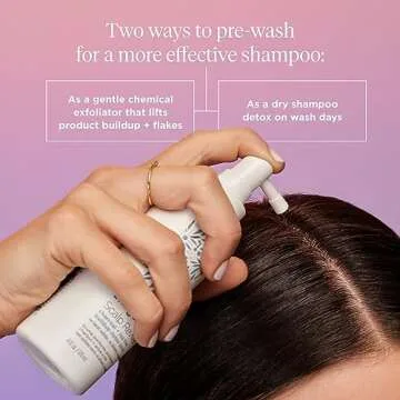 Briogeo Scalp Revival Charcoal + Tea Tree Buildup Detox Spray, Dry Scalp Pre-Wash Treatment for Dry Scalp & Itchy Scalp, Build Up, Detox Spray, Unclog Hair Follicles, Vegan, Cruelty-Free, 4 fl oz