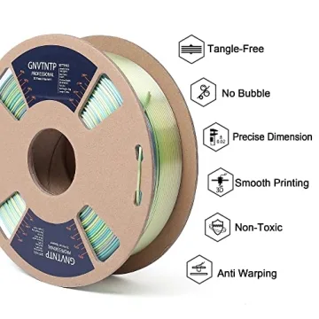 Shiny Silk Multicolor Rainbow PLA Filament for 3D Printing