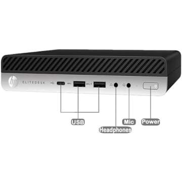 HP ProDesk 600 G3 Mini Desktop with 21.5'' Monitor