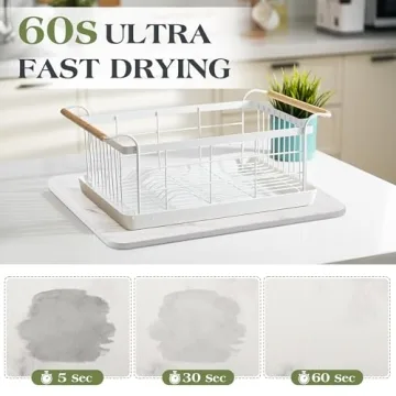 AOTASO Marble Stone Drying Mat - Fast Drying for Kitchen