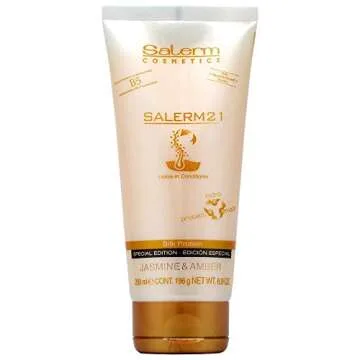 Salerm - 21 Jasmine and Amber - 200 ml - Leave-In Mask and Conditioner - with Silk Proteins - Anti-F...
