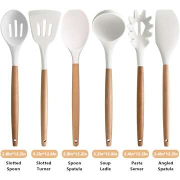 IOCBYHZ Heat-Resistant Kitchen Utensils Set 6Pcs